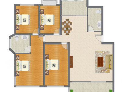 4室2厅 183.12平米