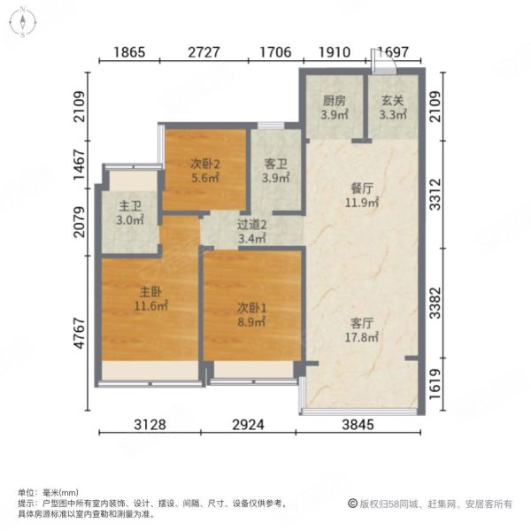 佛山龙光玖龙湾平面图图片