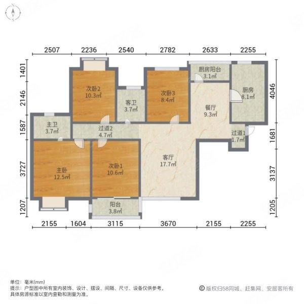 正荣悦澜湾户型图图片