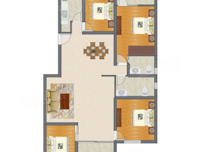 4室2厅 132.17平米