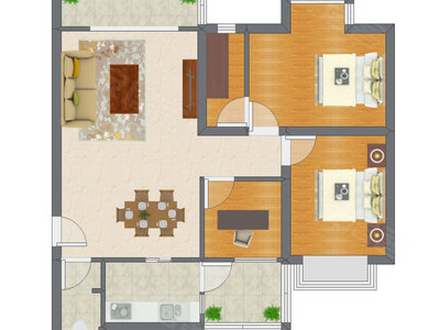 3室2厅 94.65平米