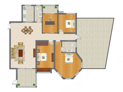 4室2厅 163.40平米