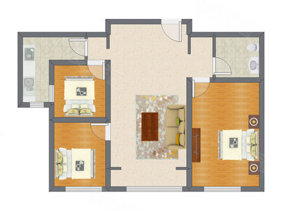 3室1厅 98.90平米