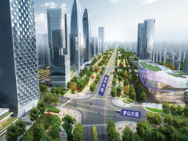 九望绿地21城(全球商品贸易港),九望新城梦山大道洋湖路与宁王路交汇