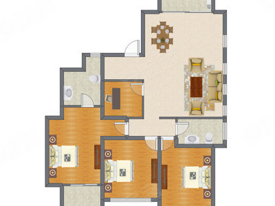 4室2厅 139.00平米户型图