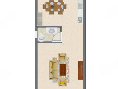 2室1厅 31.65平米