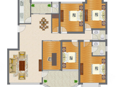 5室2厅 161.11平米