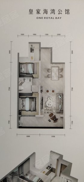 金昌·皇家海湾公馆2室2厅1卫77㎡南74万