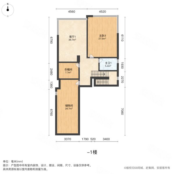 御涛园5室3厅4卫442.41㎡南北3170万