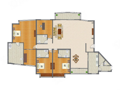 4室2厅 340.50平米