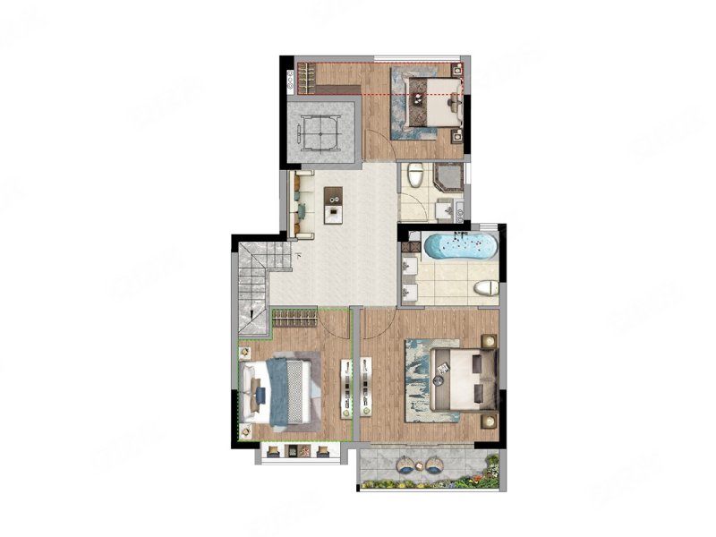 首创禧瑞风华4室2厅3卫149㎡南480万