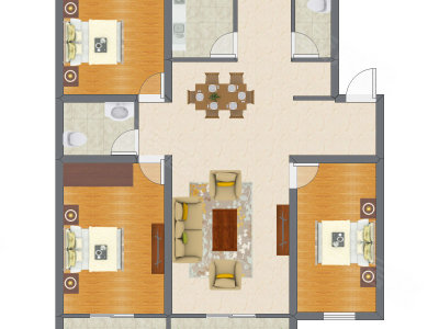 3室2厅 127.78平米