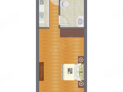 1室0厅 30.32平米