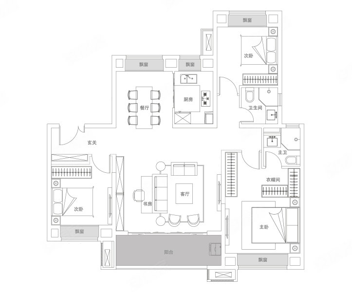 辛集公园首府户型图图片