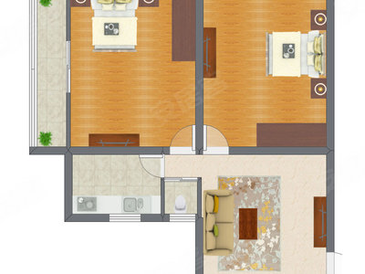2室1厅 92.90平米