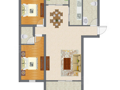 2室2厅 111.10平米