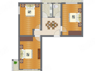 3室1厅 98.70平米