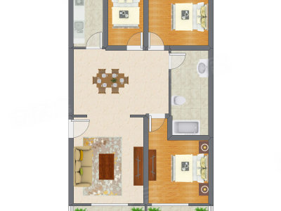3室2厅 114.50平米