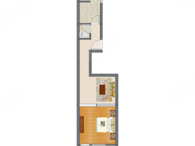 1室1厅 55.19平米