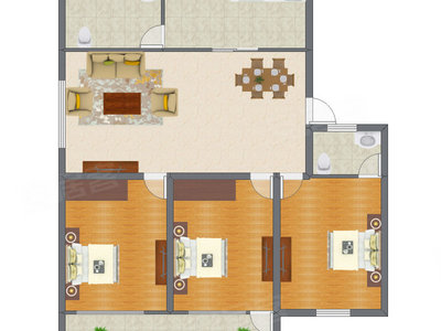 3室2厅 115.90平米