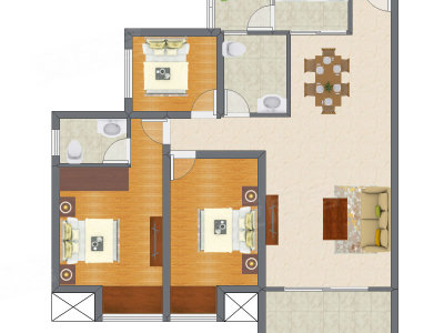 3室2厅 112.70平米