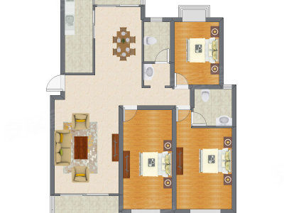 3室2厅 138.83平米