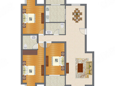 3室2厅 152.48平米