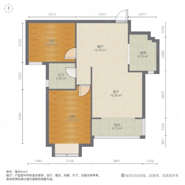 天津湾海景雅苑2室2厅1卫84.22㎡南343万