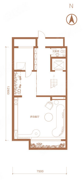 玖瀛府3室4厅5卫255㎡南北800万