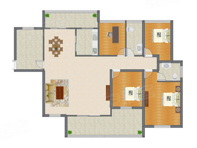 4室2厅 112.28平米