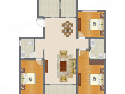 3室2厅 152.99平米
