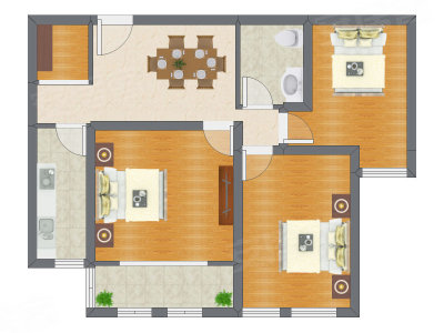 3室1厅 94.75平米