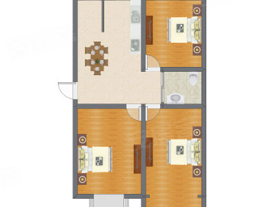 3室1厅 102.50平米