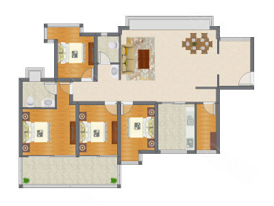 4室2厅 151.91平米