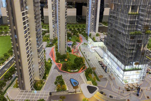 袁州新城民生路与烟雨路交汇处(万达旁) - 宜春德和领秀广场二手房