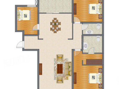 3室2厅 179.00平米
