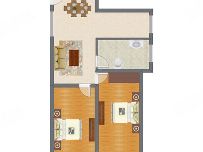 2室2厅 80.20平米