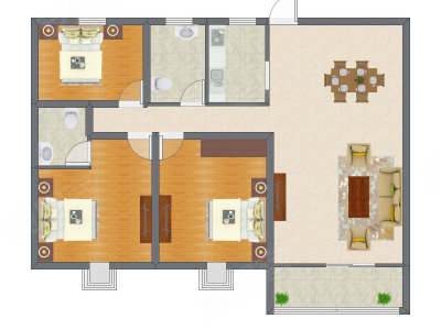 3室2厅 94.10平米