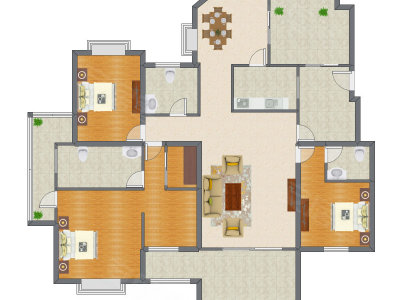 4室2厅 180.10平米