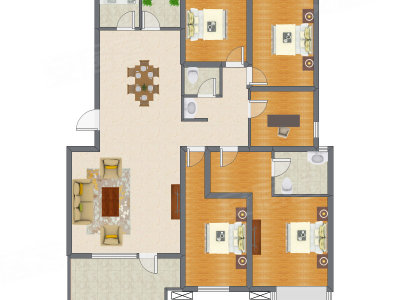 5室2厅 170.20平米