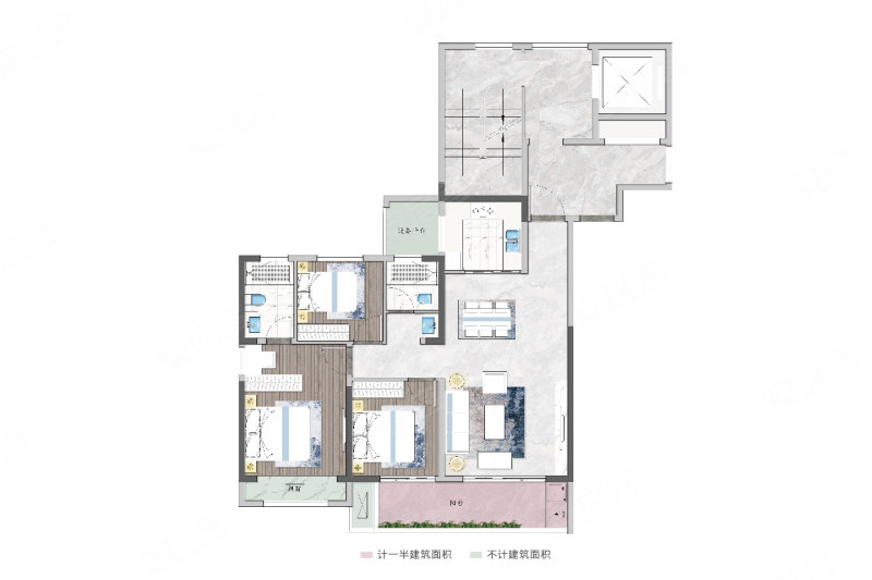 建源凤宁府3室2厅115㎡163万二手房图片