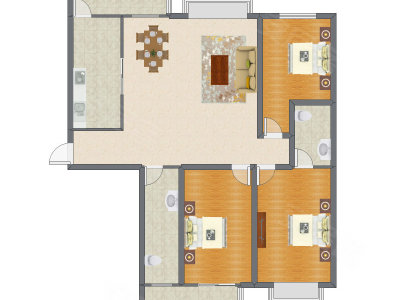 3室2厅 168.45平米