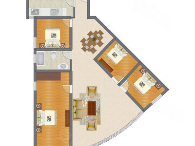 4室1厅 111.34平米