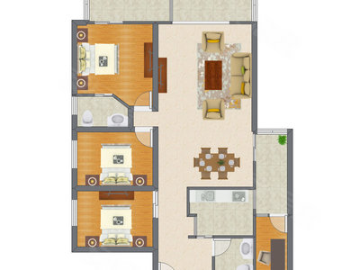 4室2厅 146.17平米