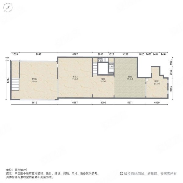 华夏天璟湾7室4厅5卫430㎡南北1760万