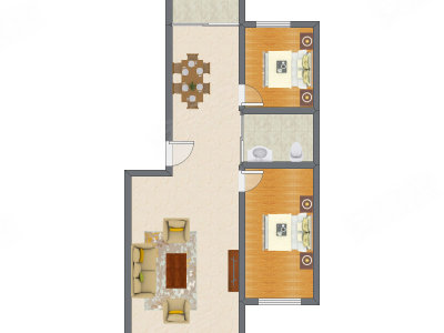 2室2厅 98.26平米