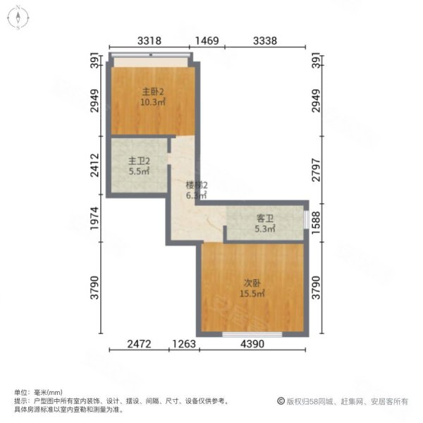 碧桂园御川府3室2厅3卫174㎡南北199万