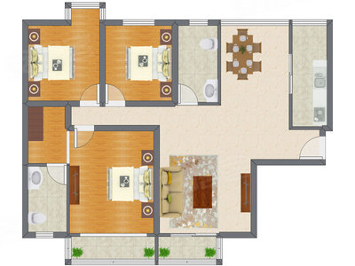 3室2厅 132.79平米
