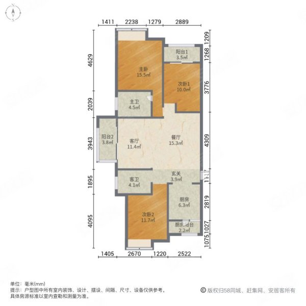 碧悦湾户型图图片