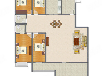 4室2厅 145.03平米